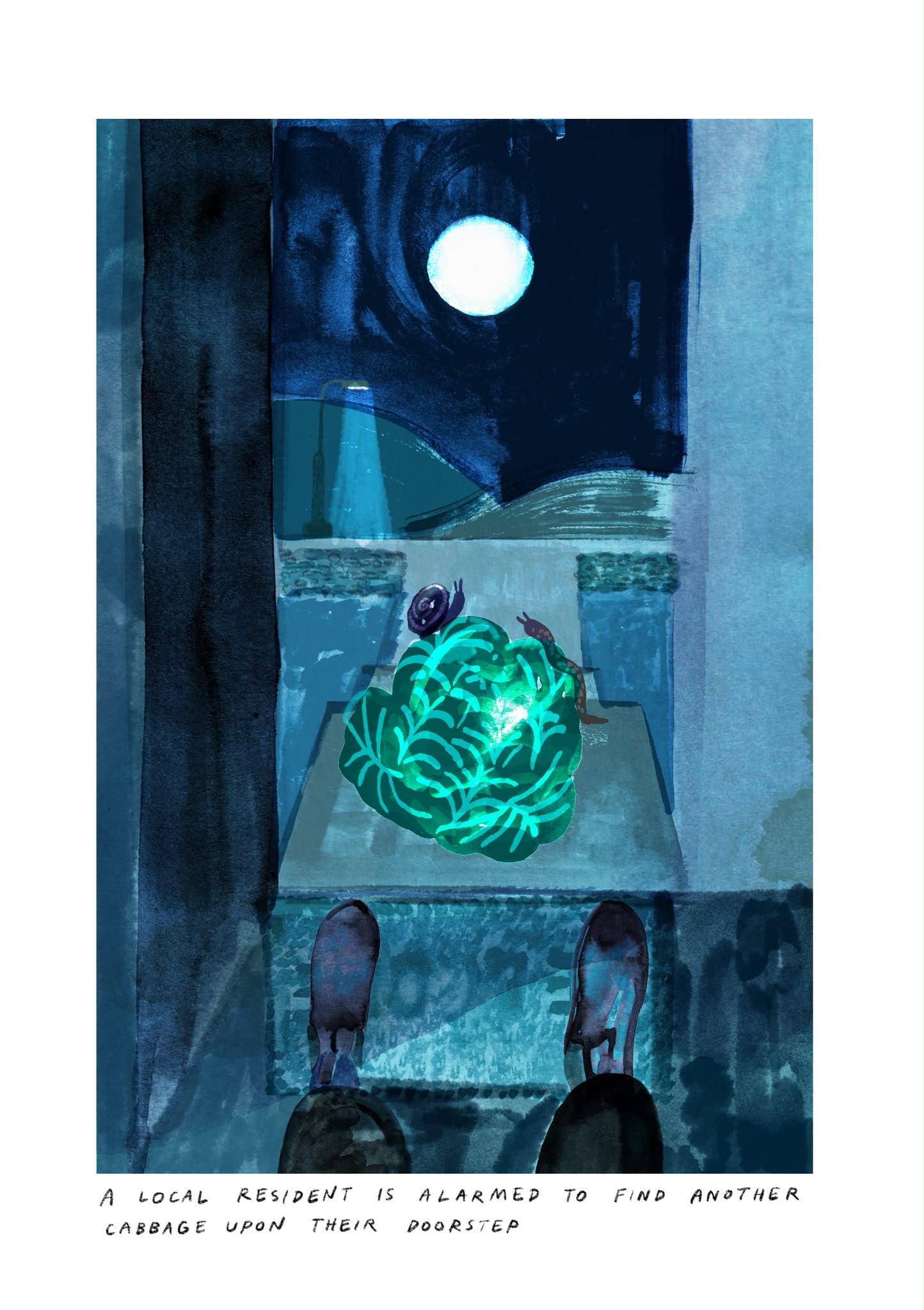 A Cabbage on a Local Person's Doorstep